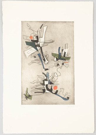 FERDINAND SPRINGER. Composition, Lithograph, numbered 41/220, signed ...