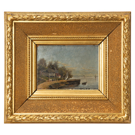 UNIDENTIFIED ARTIST. Oil on panel, signed SF. Art - Paintings - Auctionet