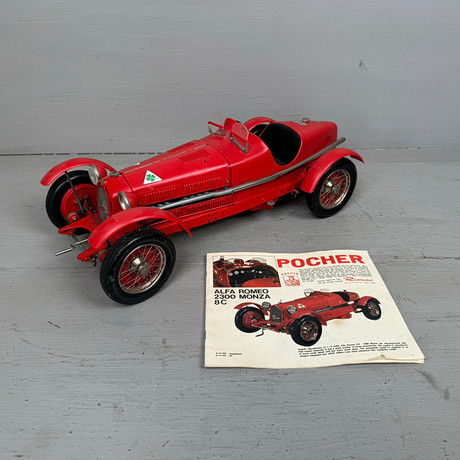 POCHER, ALFA ROMEO 8C, modellbil, sentida tillverkning, Italien.