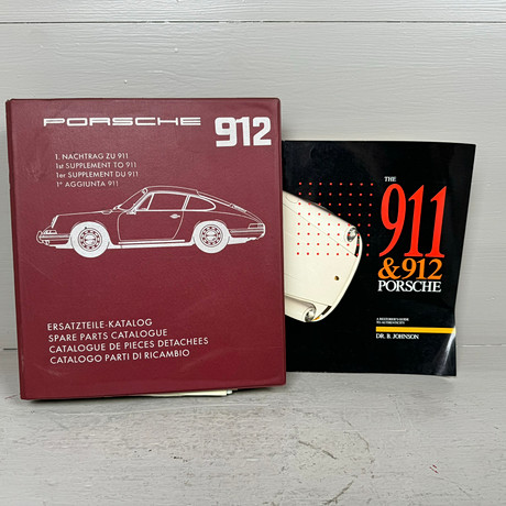 PORSCHE 911/912, Original reservdelskatalog m.m, 2 delar, 1960-tal Tyskland.