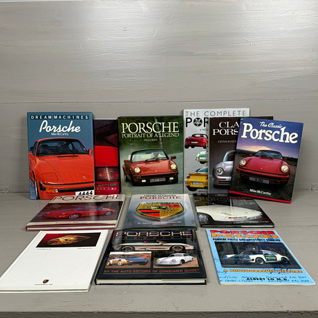 PORSCHE, parti litteratur, 12 delar, 1980-00-tal.