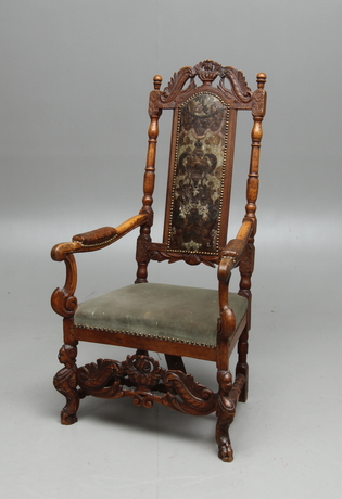 KARMSTOL, barockstil, 1900-tal.