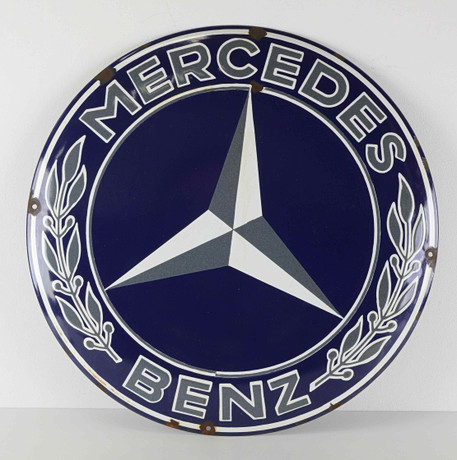 EMALJSKYLT, Mercedes Benz., såld på svensk auktion för 7 166 kr