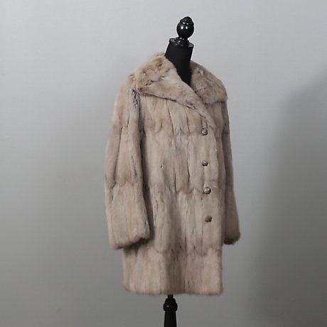 blue iris mink coat