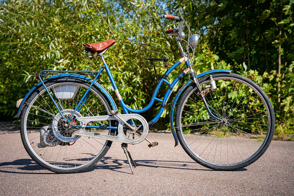 HUSQVARNA, trampcykel med ABG påhängsmotor, 1950-tal.