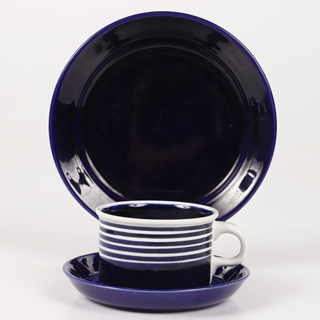Lot De 6 Bols Magma Björn – Diamètre 18,5 Cm – Cobalt – Grès Céramique – Neuf