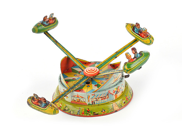 Retro Karussell Blechspielzeug - Mechanisches Aufziehspielzeug