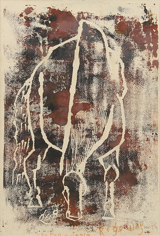ALFRED ROGOWAY (USA 1900-1990). Composition, woodcut signed. Art ...