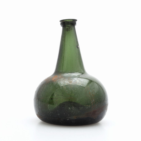 BUTELJ/FLASKA, glas, 1800-tal. Glas - Övrigt - Auctionet