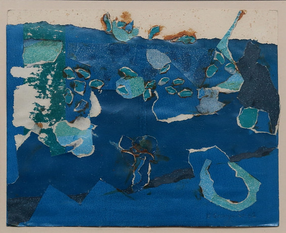 ERIC GRANQUIST. COLLAGE, signed and dated 1962. Art - Paintings - Auctionet
