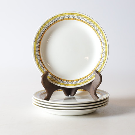 ASSIETTER, 5 st, porslin, 