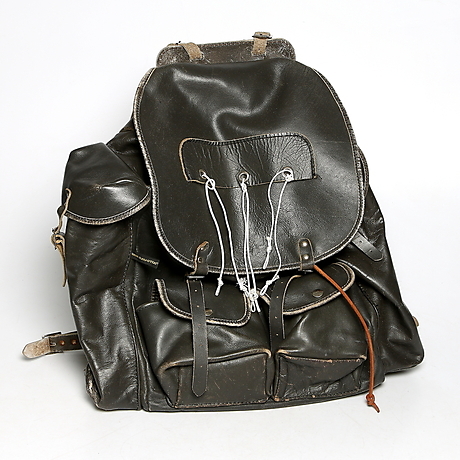 BACKPACK, leather, Finn-Savottta, Finland. 1900s. Miscellaneous ...
