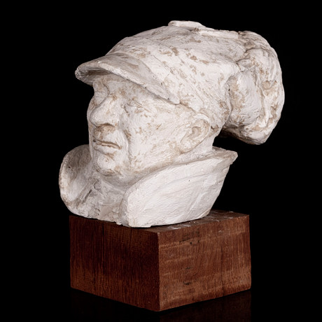 RUNO LETTE JOHANSSON. Una escultura en yeso, «Nils Nilsson-Skumm ...