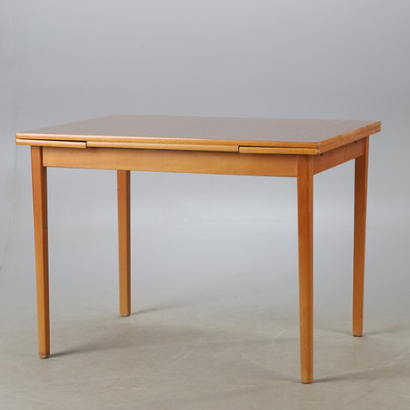 A mid-20th century perstorp plate and a beech dining table. Furniture ...