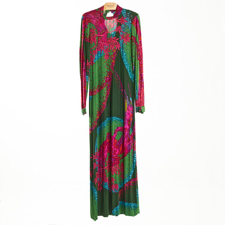 MÄRTHASKOLAN/DE PARISINI, un vestido largo de los años 70. Moda vintage ...