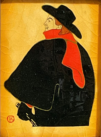EMALJ, GENTLEMAN EFTER LAUTRECS 1900-TALSMODELLER. Konst - Övrigt ...