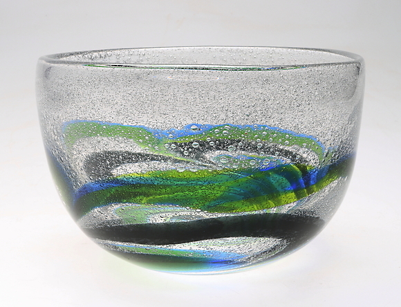 KONSTGLAS, skål, Ann Wärff, Kosta Ateljé, signerad. Glas - Övrigt ...