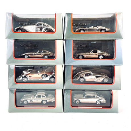 MODELLBILAR, silver-Cars Collection, 8 st Atlas. Leksaker - Leksaker ...