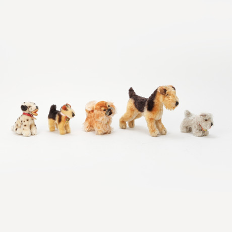 STEIFF, 5 pieces, mostly 1930s, marked with labels. Toys - Toys - Auctionet