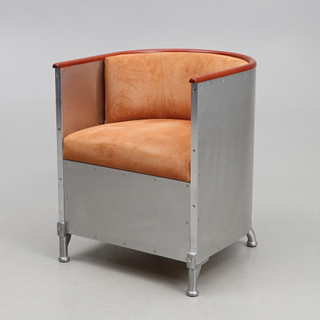 MATS THESELIUS. Fåtölj, "Aluminium", Källemo. 1990-tal. Möbler ...