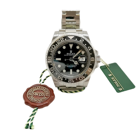ROLEX GMT MASTER II SEA KING ARMBANDSUR MED LÅDA OCH PAPPER - ltd utgåva av 123.