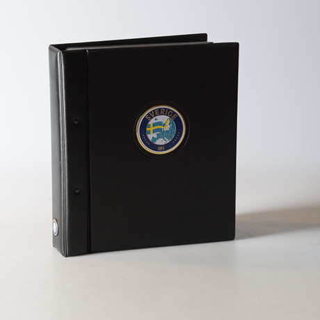 Postage stamps, postmark and block in binder, Sweden, 21st century ...