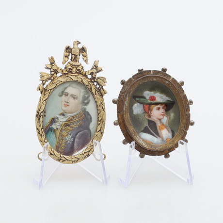 Orlow R.ORLOW. Three miniature paintings on wood, ''Holrein, Raphael and  Perugino. Art - Paintings - Auctionet