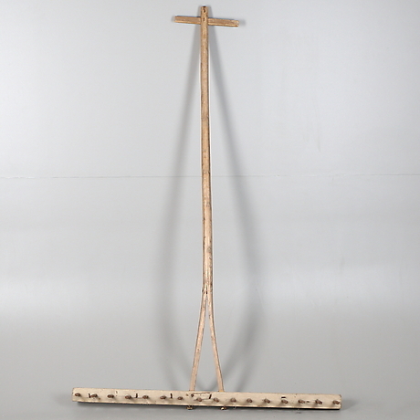 RAKE, big(!), wood/iron, 18/1900s. Swedish Folk Art - Tools & Gears ...