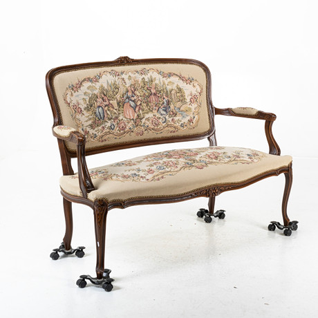 A neo-rococo style sofa, second half of the 20th century. Furniture ...