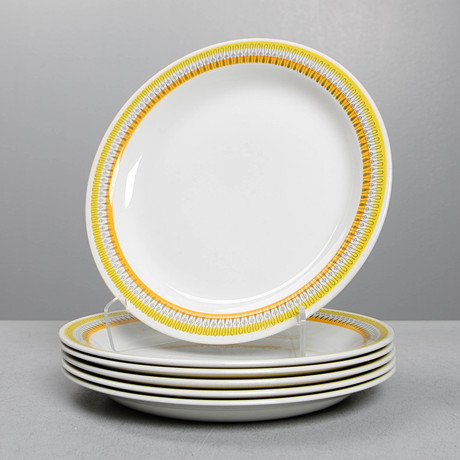 A set of 6 dining plates, Citron from Rörstrand, 1960s. Ceramics ...