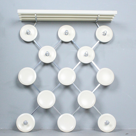 Wall-mounted wardrobe/hat rack, Denmark, 1950/60s. Furniture - Other ...