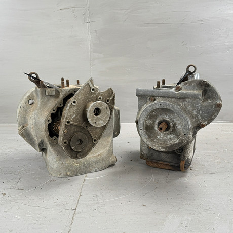 BMW R25/2 och förmodligen AWO, Motorblock , 2-delar, 1950-tal, Tyskland.
