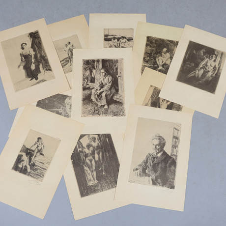 ANDERS ZORN. 12 reproductions after Zorn