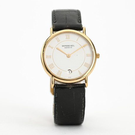 RAYMOND WEIL ゴールド クォーツ 5755 RAYMOND WEIL, wristwatch, 18 k gold electroplated, quartz