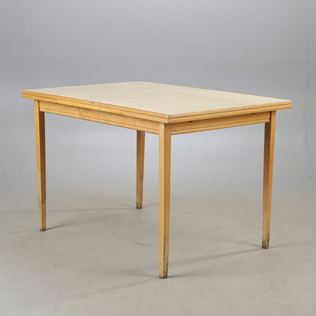 A mid 20th century perstorp board table, laminate and beech. Furniture ...