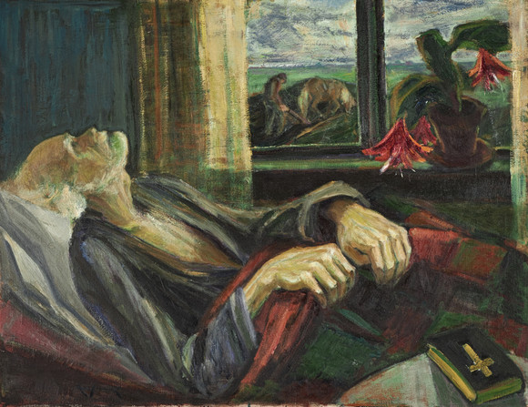 RUNE SIGVARD (1907-1943) “— Death — Life —”, signed Rune Sigvard, oil ...