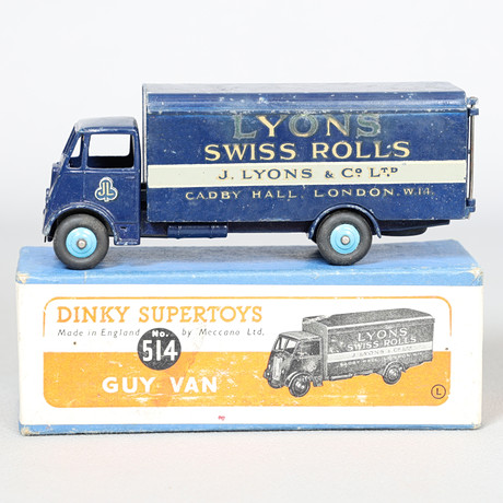 Modèle Réduit Dinky Toys Supertoys Guy Van Lyons Swiss Rolls #514 - Vintage, Occasion Avec Traces D'âge