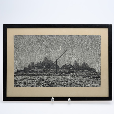 OLOF THUNMAN. DRAWING ink and grey chalk signed. Art - Drawings - Auctionet