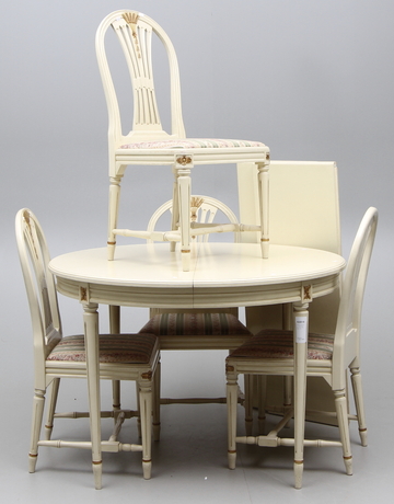 MATSALSMÖBEL, Gustaviansk stil. 5 del.1900-talets mitt.