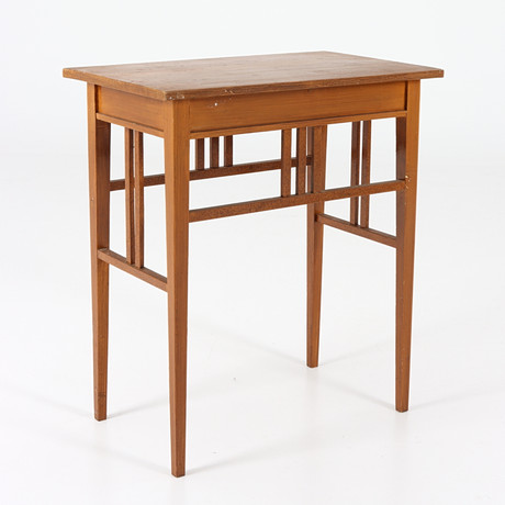 A Carl Larsson style stained wood side table, 20th century. Furniture ...