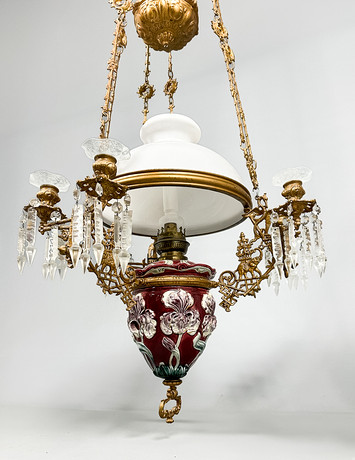 A 20th-century majolica ceiling photogenic lamp. Lighting & Lamps ...