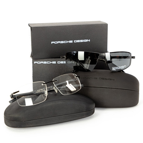 PORSCHE DESIGN. Ett par solglasögon och glasögon (2).