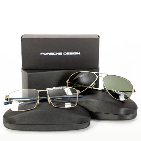 PORSCHE DESIGN. Ett par solglasögon och glasögon (2).