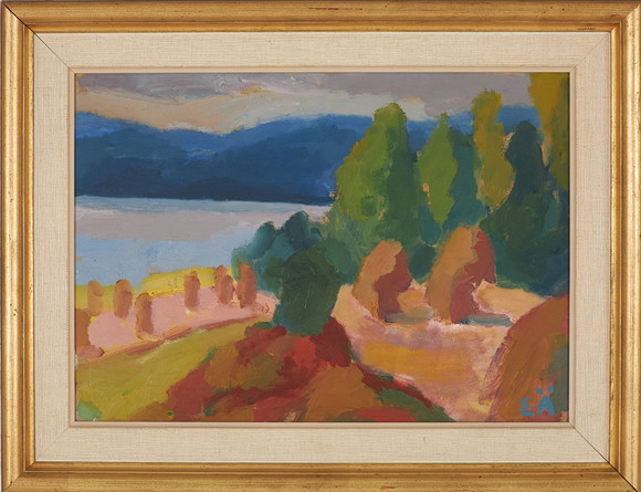 ERLING ÄRLINGSSON. “Rud Östra Ämtevik”, oil on panel. Art - Paintings ...