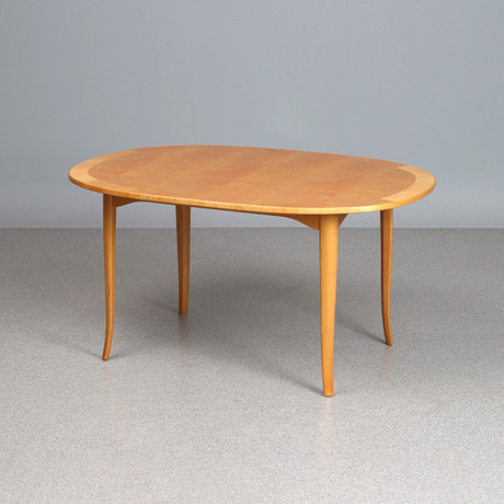 CARL MALMSTEN. COFFEE TABLE. “Oval”. Carl Löfving & Sons, Tibro. Marked ...
