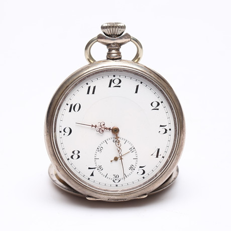 POCKET WATCH, silver, Havila Watch Co. Clocks & Watches - Pocket & Stop ...