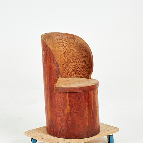 OLOF OTTELIN (1917-1971). Attributed to. stool, pine