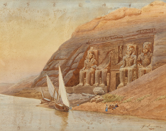 ANDREAS RIIS-CARSTENSEN (DANMARK, 1844-1906). The Great Temple of ...