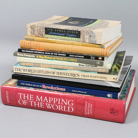 A COLLECTION OF HISTORICAL AND CARTOGRAPHIC ATLASES (12). Books, Maps ...