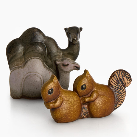 工芸品 Gustavsberg  Noaks Ark DROMEDAR LISA LARSON. FIGURIN 